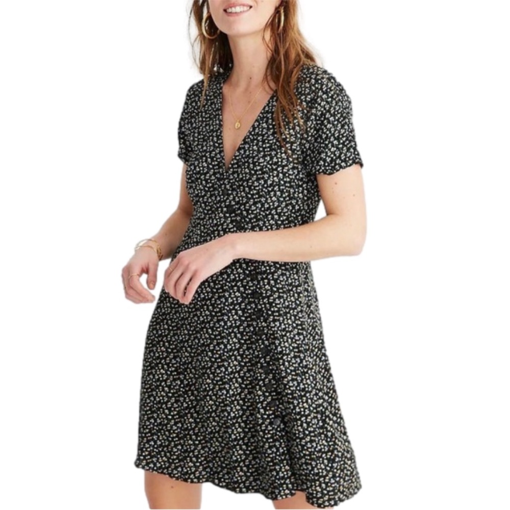 Madewell button wrap dress